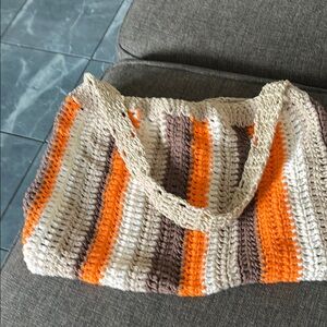 Colorful crochet bag